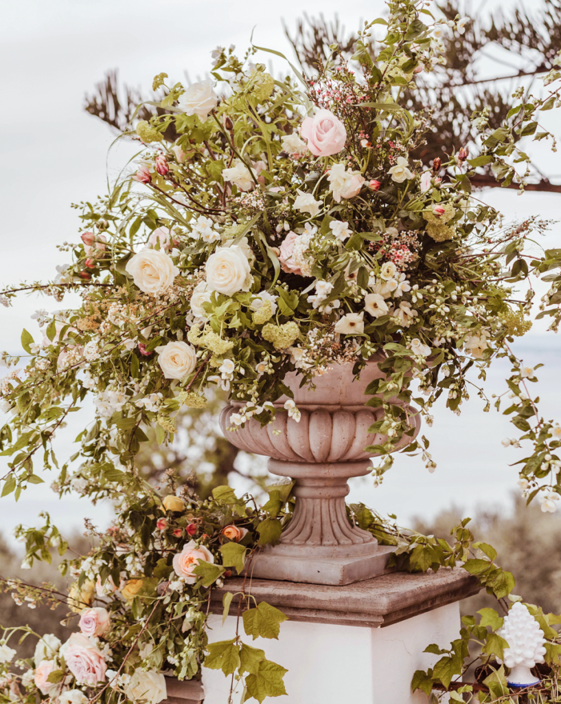 matrimonio romantico in villa